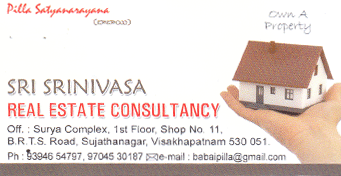 sri srinivasa real estate consultancy sujathanagar vizag,Sujatha nagar In Visakhapatnam, Vizag