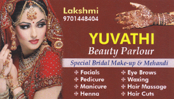 Yuvathi beauty parlour Special bridal makeup in vizag visakhapatnam,Madhavadhara In Visakhapatnam, Vizag