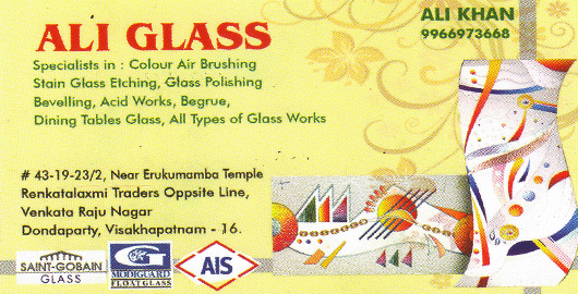 Ali Glass Dondaparthy in Visakhapatnam Vizag,dondaparthy In Visakhapatnam, Vizag