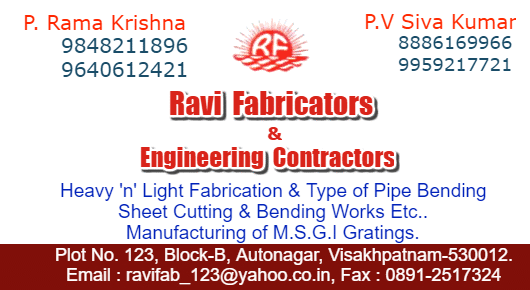 Ravi Fabricators and Engineering Contractors Sheet Cutting Autonagar in Visakhapatnam Vizag,Auto Nagar In Visakhapatnam, Vizag