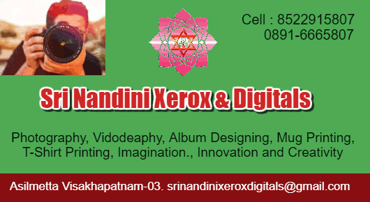 Sri Nandini Xerox and Digitals Asilmetta in Visakhapatnam Vizag,Asilmetta In Visakhapatnam, Vizag