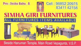 Simhagiri Furnitures Vepagunta Visakhapatnam vizag,Vepagunta In Visakhapatnam, Vizag
