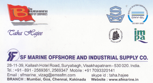 sf marine offshore and industrial supply co suryabagh electrical dealer contractor,suryabagh In Visakhapatnam, Vizag