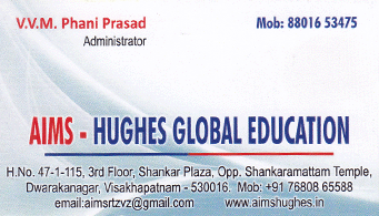 Aims Hughes Global Education Dwarakanagar in vizag visakhapatnam,Dwarakanagar In Visakhapatnam, Vizag