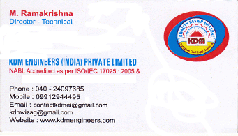 KDM Engineers India Private Limeted Inurstrialestate in vizag visakhapatnam,Industrial Estate In Visakhapatnam, Vizag