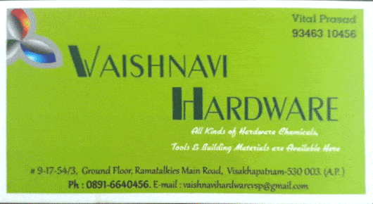 Vaishnavi Hardware Chemicals Tools Building Materials Ramatalkies in Visakhapatnam Vizag,Rama Talkies In Visakhapatnam, Vizag