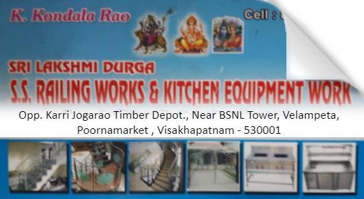 Sri Lakshmi Durga SS Railing Works and Kitchen Equipment work in visakhapatnam vizag,Velampeta In Visakhapatnam, Vizag