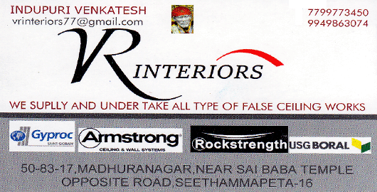 VR Interiors Seethammapeta in Visakhapatnam Vizag,Seethammapeta In Visakhapatnam, Vizag