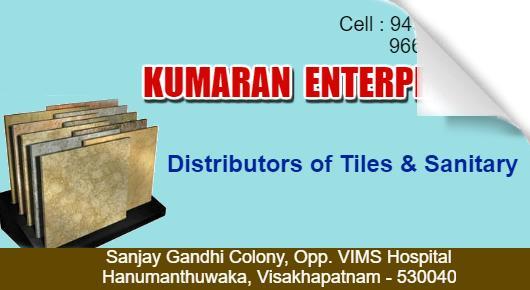 Kumaran Enterprises Sanitary items Tiles Distributors Hanumanthawaka in Visakhapatnam Vizag,hanumanthawaka In Visakhapatnam, Vizag