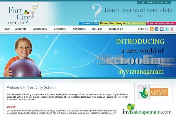 fort City School Website Template