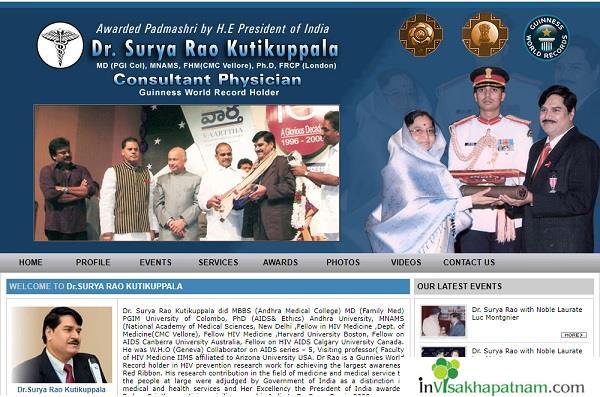 Doctor Surya Rao Kutikuppala  Website
