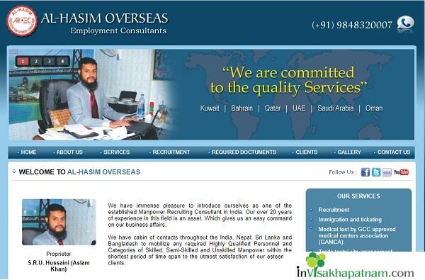 Al-Hasim Overseas -Abroad Job Consultancy in visakhapatnam