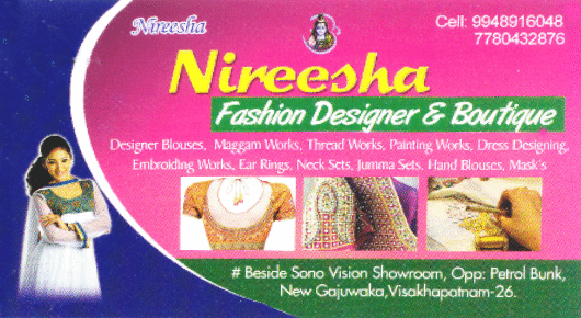 Nireesha Fashion Designer and Boutique Gajuwaka in Visakhapatnam Vizag,New Gajuwaka In Visakhapatnam, Vizag