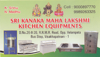 Sri Kanaka Maha Lakshmi Kitchen and dining Equipments Velampeta in vizag Visakhapatnam,Velampeta In Visakhapatnam, Vizag