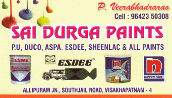 Sai Durga Paints Allipuram Southjal Road in Visakhapatnam Vizag,Allipuram  In Visakhapatnam, Vizag
