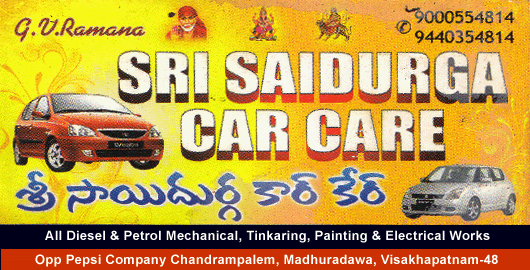 Sri Sai Durga Car Care Chandrampalem Madhurawada in Visakhapatnam Vizag,Madhurawada In Visakhapatnam, Vizag