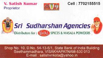 Sri Sudharshan Agencies in visakhapatnam,Seethammadhara In Visakhapatnam, Vizag