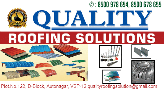 Quality Roofing Solutions Colour Coated Roofings Autonagar in Visakhapatnam Vizag,Auto Nagar In Visakhapatnam, Vizag