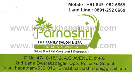 paranashri Vizag Family Salon,Dwarakanagar In Visakhapatnam, Vizag