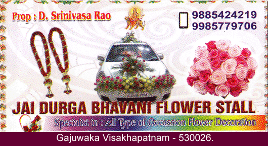 Jai Durga Bhavani Flower Stall Gajuwaka in Visakhapatnam Vizag,Gajuwaka In Visakhapatnam, Vizag