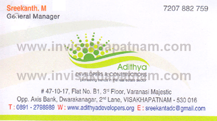 Adithya Developers constructions Dwarkanagar,Dwarakanagar In Visakhapatnam, Vizag