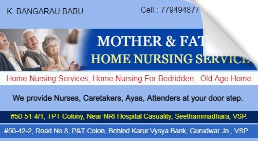 mother father home nursing services old age home seethammadhara visakhapatnam vizag,Seethammadhara In Visakhapatnam, Vizag