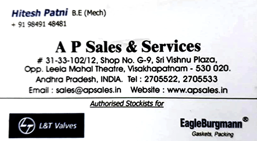 AP Sales And Services in Visakhapatnam Vizag,leelamahal In Visakhapatnam, Vizag