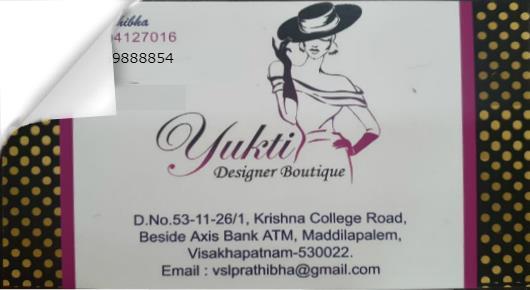 yukti designer boutique near krishna college road maddilapalem visakhapatnam vizag,Maddilapalem In Visakhapatnam, Vizag
