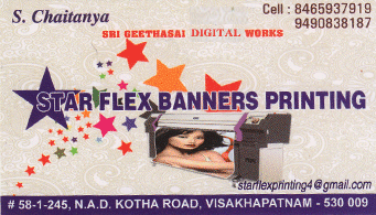 Sri Geetha Sai Digital Works in visakhapatnam,NAD kotha road In Visakhapatnam, Vizag