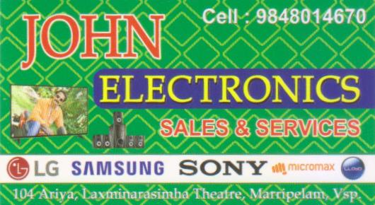 John Electronics LCD LED TV Fridges Washing Machine Sales Service Repair Near 104 Area Visakhapatnam Vizag,marripalem In Visakhapatnam, Vizag