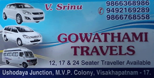 Gowathami Travels MVP Colony in Visakhapatnam Vizag,MVP Colony In Visakhapatnam, Vizag