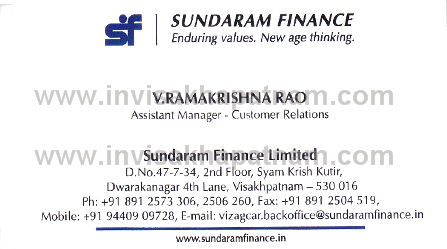 sundaram finance dwarakanagar 11,Dwarakanagar In Visakhapatnam, Vizag