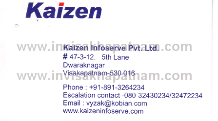 kaizen infoserve pvt dwarakanagar 29,Dwarakanagar In Visakhapatnam, Vizag