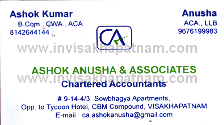 ashok anusha associates cbm comp 128,Visakhapatnam In Visakhapatnam, Vizag