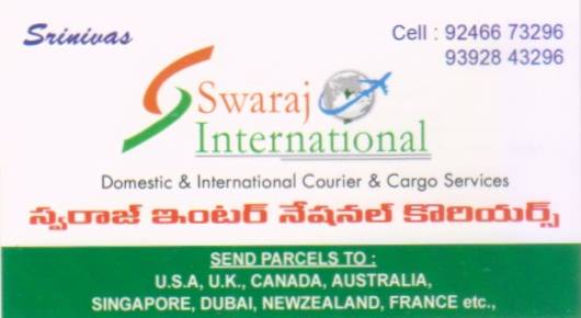 Swaraj International Couriers and Cargo Services near Seethammadhara in Visakhapatnam vizag,Seethammadhara In Visakhapatnam, Vizag