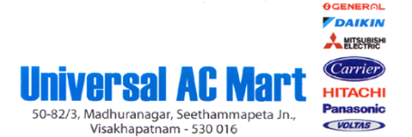 Universal AC Mart madhuranagar Airconditioners sales Services vizag Visakhapatnam,madhuranagar In Visakhapatnam, Vizag