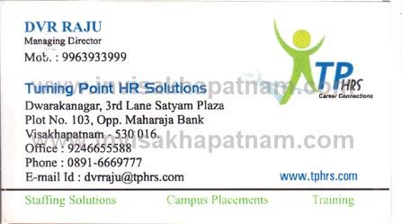 Turningpoint HR Solutions Dwarkanagar,Dwarakanagar In Visakhapatnam, Vizag