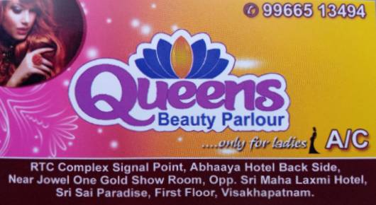 Queen Beauty Parlour Ramanagar in vizag visakhapatnam,RTC complex In Visakhapatnam, Vizag