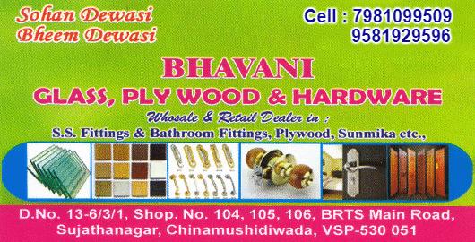 Bhavani Glass Plywood And Hardware Hardware sujathanagar in Visakhapatnam vizag,Sujatha nagar In Visakhapatnam, Vizag
