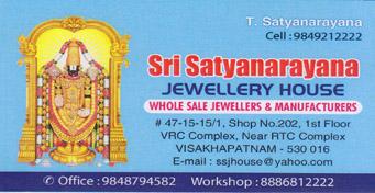 Sri Satyanarayan Jewellory House in visakhapatnam,RTC complex In Visakhapatnam, Vizag