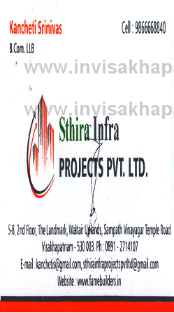 Sthira Infra Projects Sampath vinayak,CBM Compound In Visakhapatnam, Vizag
