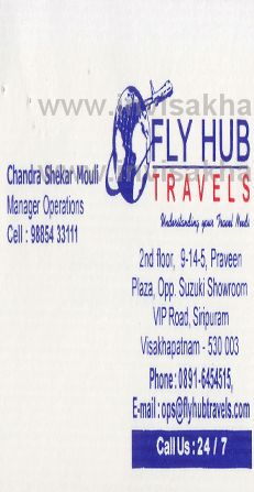 FLY HUB Travels,Visakhapatnam In Visakhapatnam, Vizag