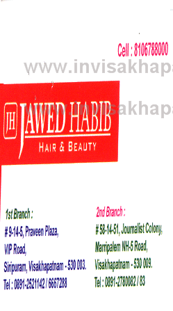 Jawed Habib Hair Beauty Siripuram,siripuram In Visakhapatnam, Vizag