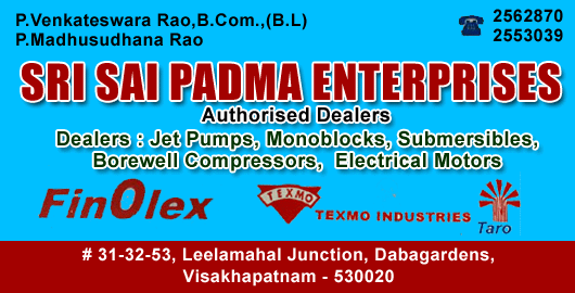 Sri Sai Padma Enterprises Dabagardens in Visakhapatnam Vizag,Dabagardens In Visakhapatnam, Vizag