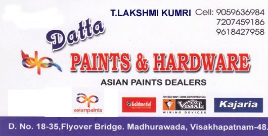 Datta Paints And Hardware Madhurawada in Visakhapatnam Vizag,Madhurawada In Visakhapatnam, Vizag