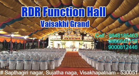 RDR Function Hall Vaisakhi Grand Sujatha Nagar in Visakhapatnam Vizag,Sujatha nagar In Visakhapatnam, Vizag