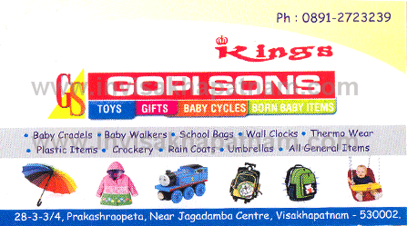 KingsGopiSons PrakashraoPeta,Prakashraopeta In Visakhapatnam, Vizag