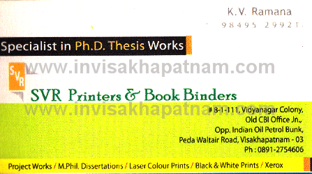 Svr printers book bindings,Pedawaltair In Visakhapatnam, Vizag