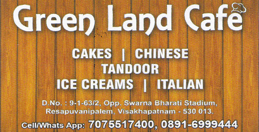 Green Land Cafe Resapuvanipalem in Visakhapatnam Vizag,Resapuvanipalem In Visakhapatnam, Vizag