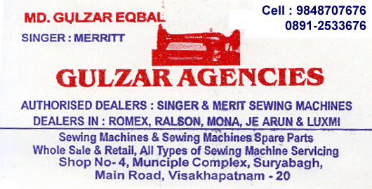 Gulzar Agencies Suryabagh in Visakhapatnam Vizag,suryabagh In Visakhapatnam, Vizag
